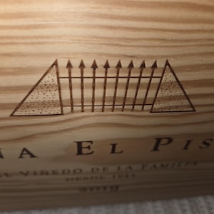 Viña El Pisón 2019 Wooden Wine Crate – Authentic Spanish Vineyard Storage