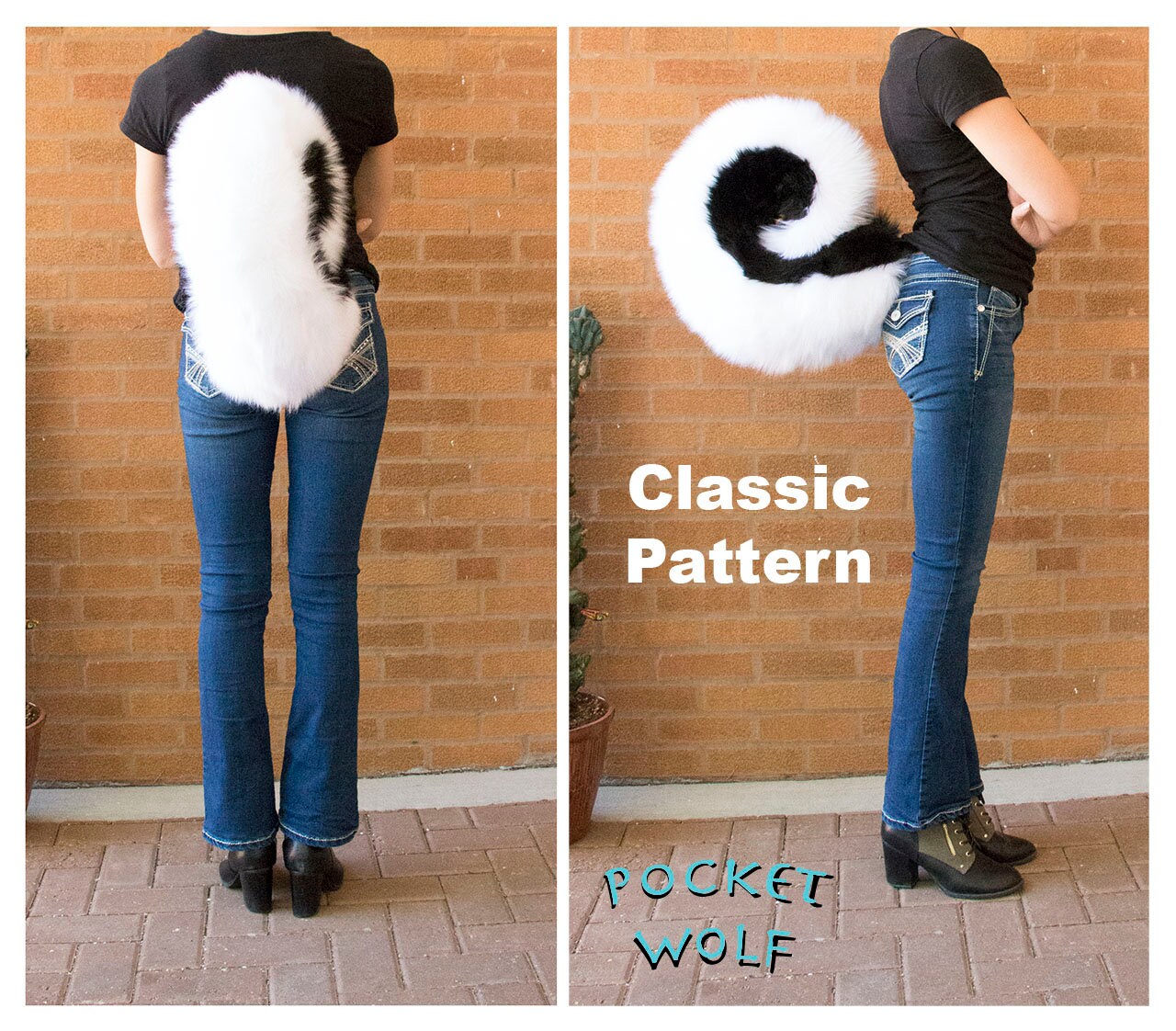 Custom Extra Curly Husky Tail Made to Order