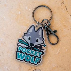 Pocket Wolf Acrylic Keychain
