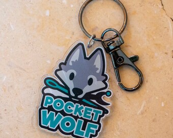 Pocket Wolf Acrylic Keychain