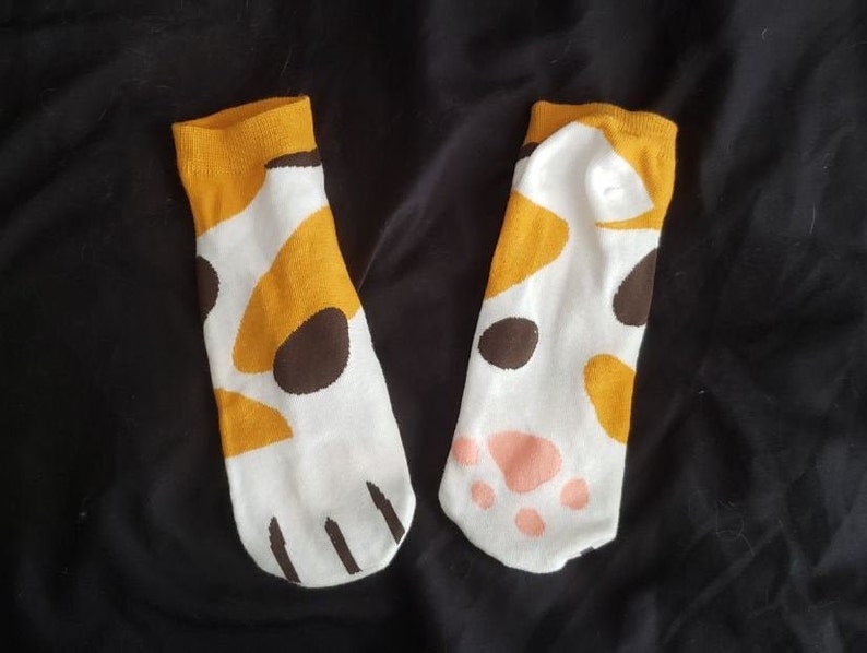 Cat Paw Socks Etsy