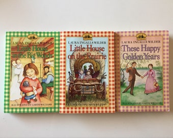 Lot Of 3 Little House on The Prairie Books By LAURA INGALLS WILDER (Paperbacks)