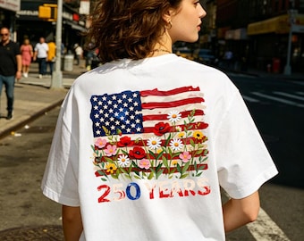 T-shirt tendance 250e anniversaire des États-Unis, T-shirt graphique de style américain créatif, Design tendance Lconic, American Pride Wear, Chemise confort quotidienne