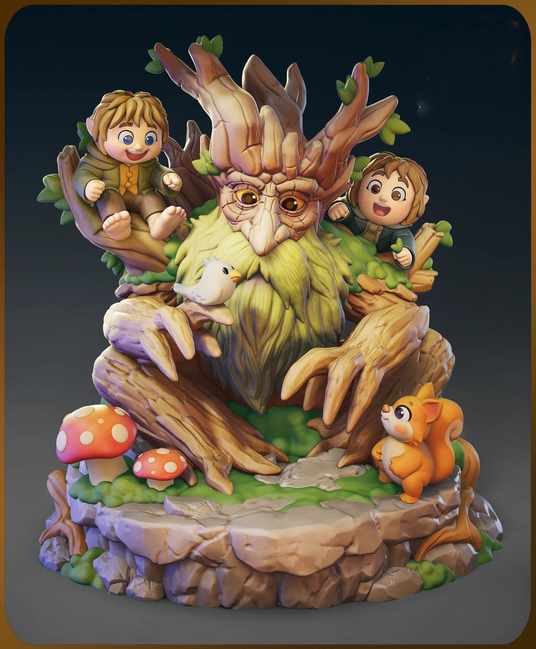 Ancient Forest Guardian STL – Chibi Tree Shepherd Inspired – Cute ...