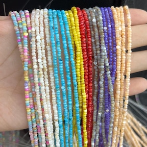 4mm Irregular Oval Shell Beads: Yellow, White, DIY Jewelry Making Supplies