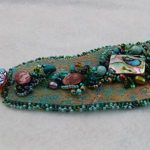 Bead Embroidery Cuff image 1