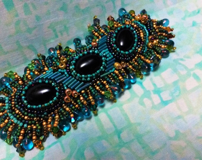 Beaded Hair Piece Etsy