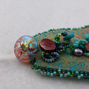 Bead Embroidery Cuff image 3