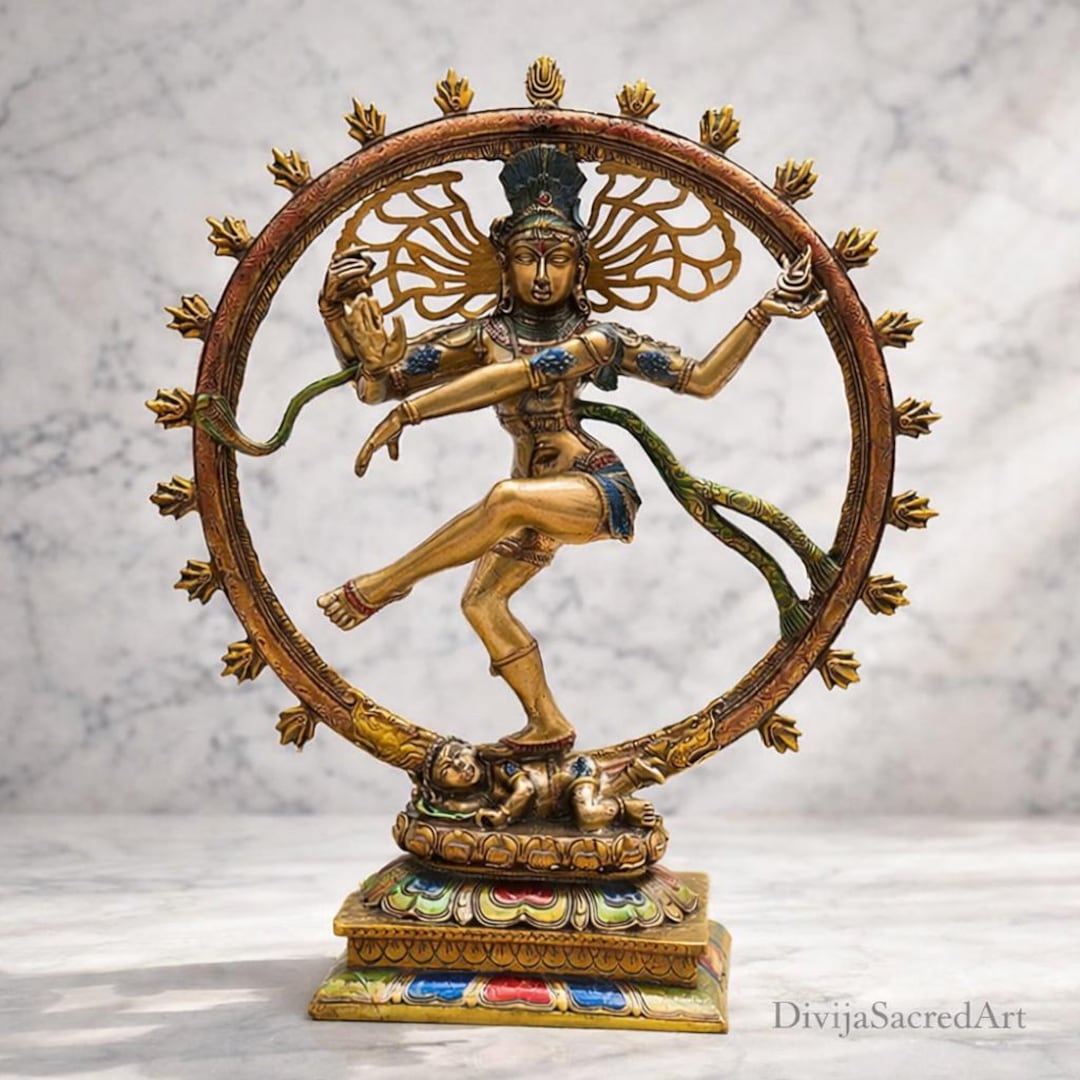 Nataraja Shiva Statue | Handcrafted Cosmic Dance Sculpture, Antique ...