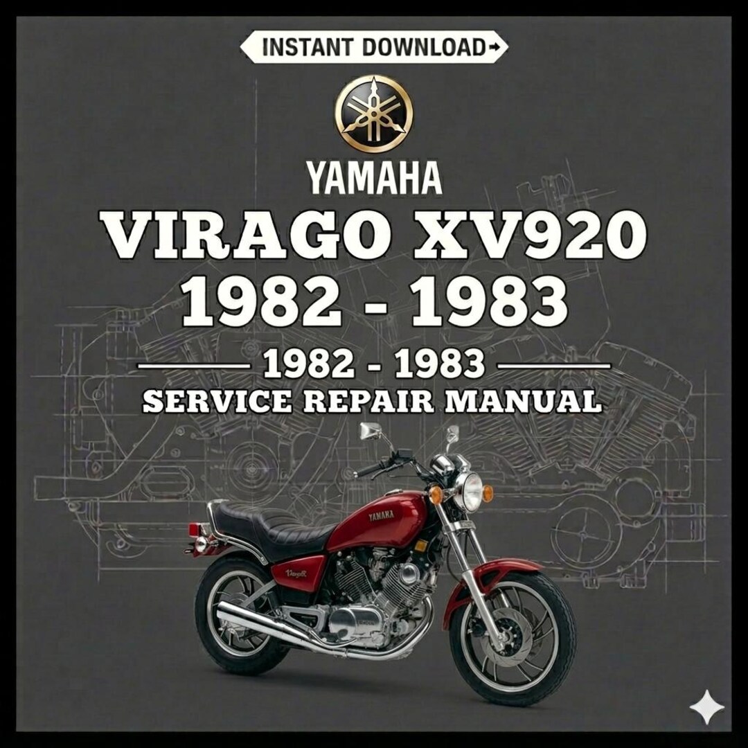 Yamaha XV920 Virago Service Manual 1982 1983 | 920cc Repair Guide & Workshop PDF | Fits Midnight ...