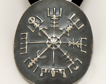 Sterling Silver Celtic Norse Compass Ponytail Holder - Viking Hair Tie