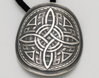 Celtic Knot Ponytail Holder in Sterling Silver | Metal Hair Tie