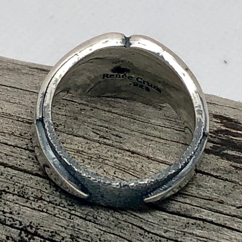 Pilot's Propeller Ring in Silver Aviator Ring Etsy