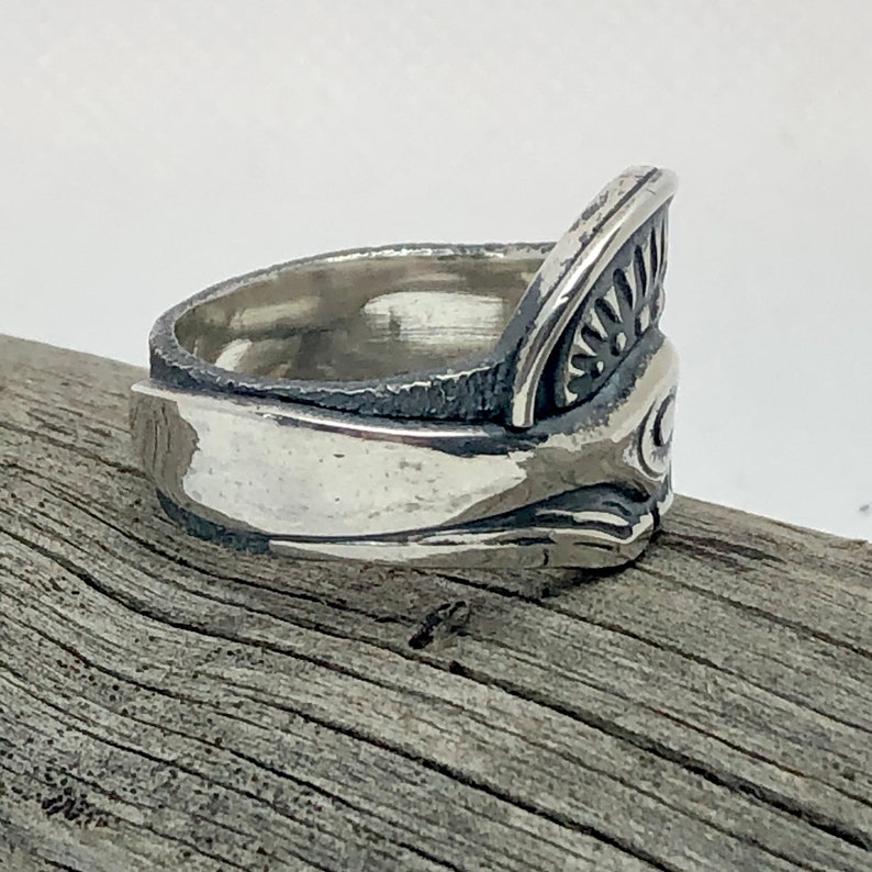 Pilot's Propeller Ring in Silver Aviator Ring Etsy