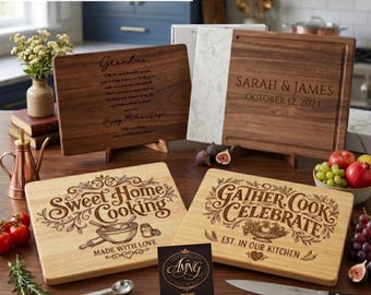 Personalized Cutting Board, Personalized Kitchenware with your Logo, Designed by you, Gift for her, Gift for mom.