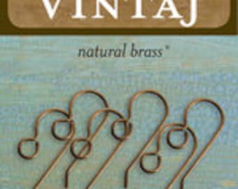 Vintaj 20x10mm French Ear Wires (6 pcs/pkg)