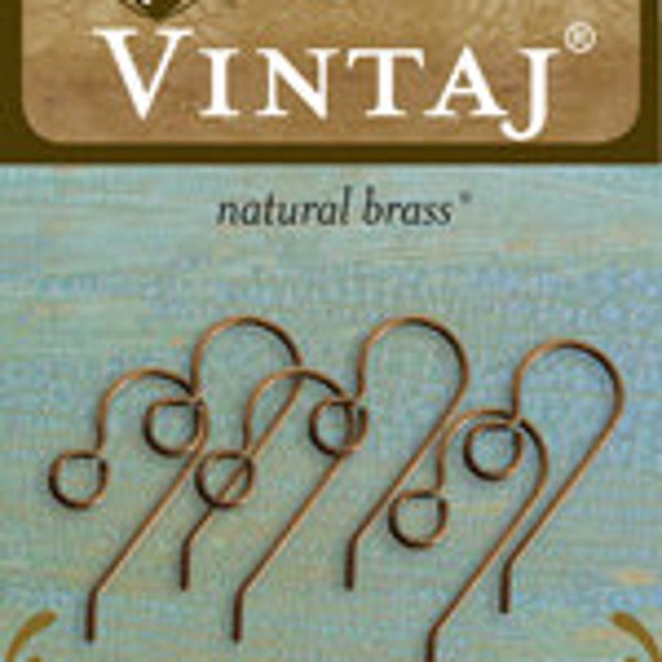 Vintaj 20x10mm French Ear Wires (6 pcs/pkg)