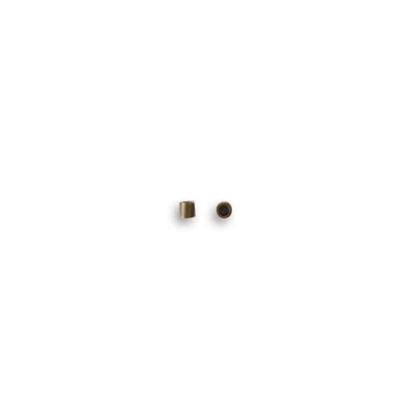 Vintaj 2mm Tube Crimp Beads (50) - Natural Brass