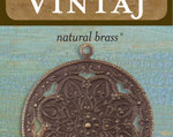 Vintaj 40x35.5mm Viola Scrollwork (1 pc/pkg)