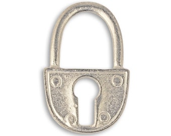 Vintaj 30x19mm Trunk Lock (1 pc) - Artisan Pewter