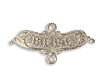 Vintaj 32x16mm Bebe Tag - Artisan Pewter - SALE