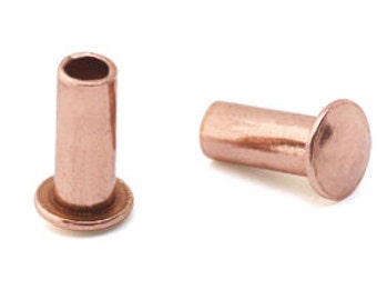 3/32" Dia. 15/32" Long Copper Rivets made by CRAFTED FINDINGS