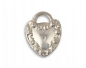 Vintaj Pewter 20x16mm Kept Heart