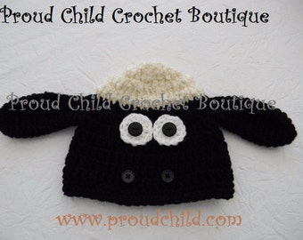 Black Sheep or Timmy Cutest crocheted hat