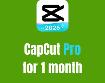Accesso ufficiale a CapCut Pro per 1 mese / Editor video senza filigrana / Consegna digitale rapida