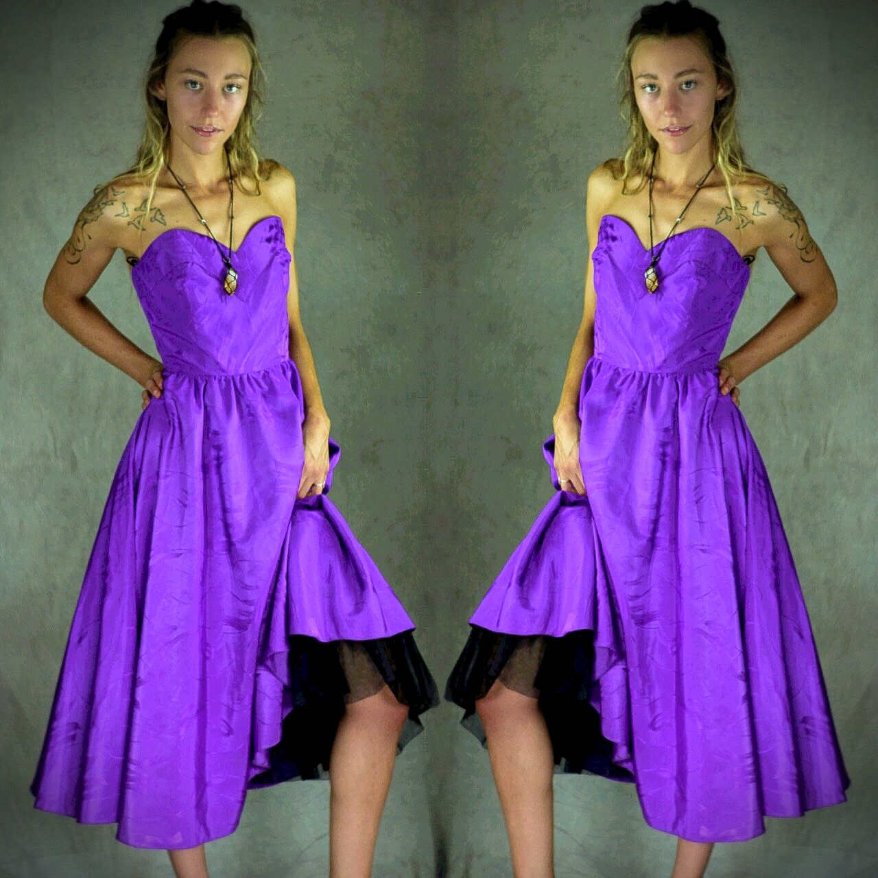 80s Glam Bustier Corset Gown in 