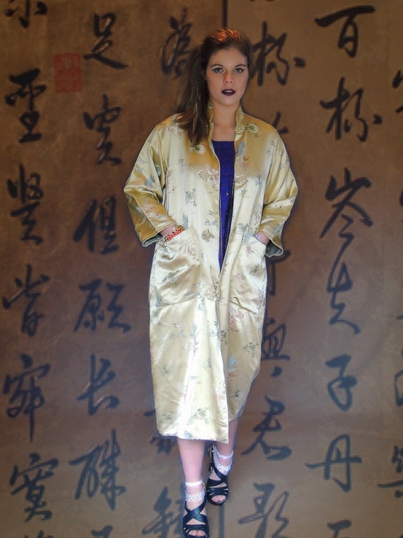 golden silk robe