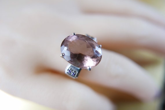 Vintage sterling silver statement dress ring with… - image 3