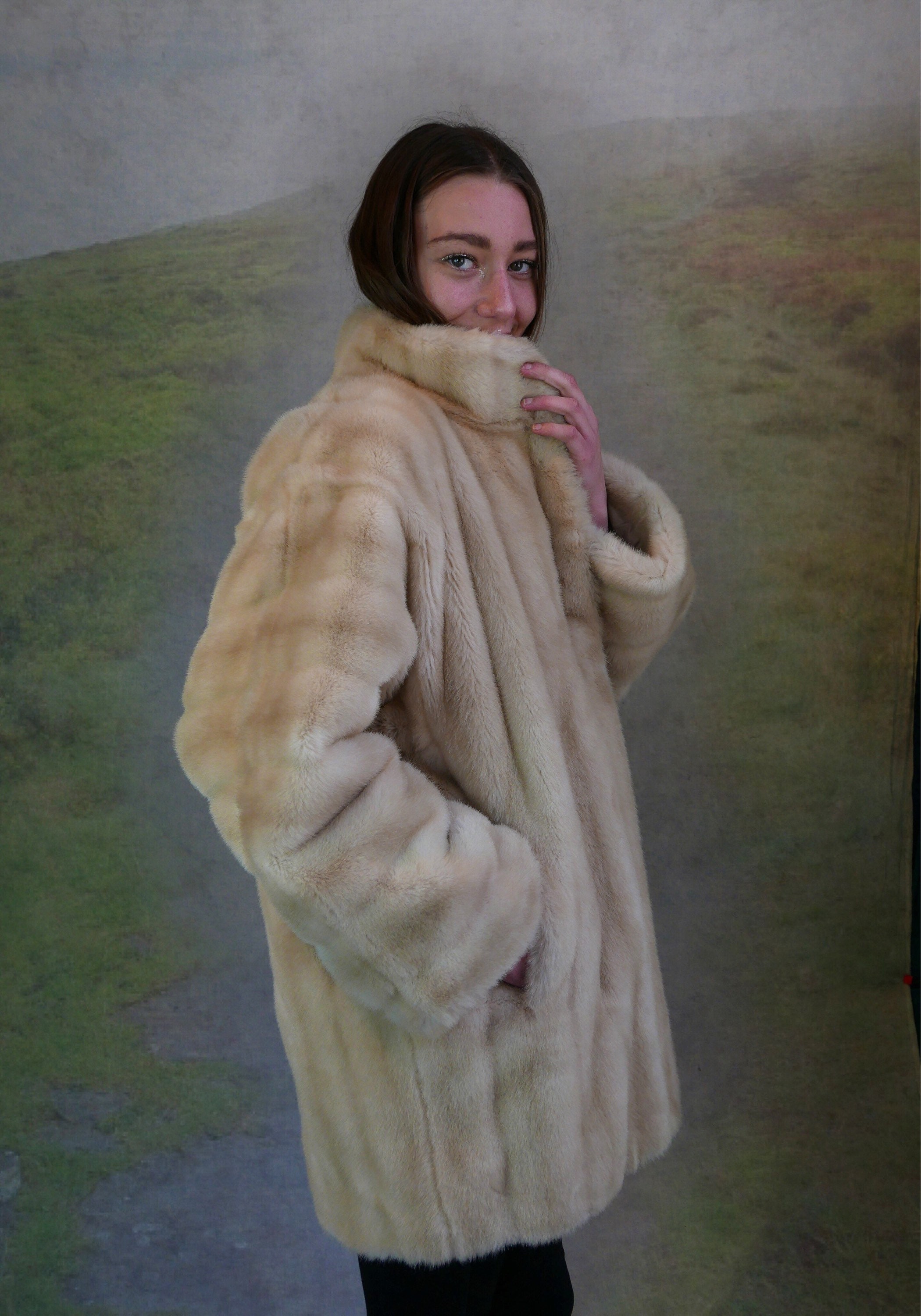 single breasted black wool coat