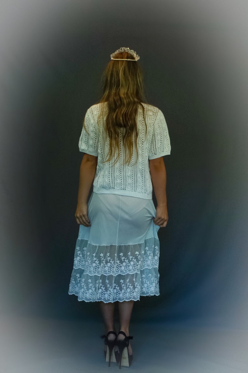 Vintage Cotton Lace Sweater / Cute White Crochet Jumper / Etsy