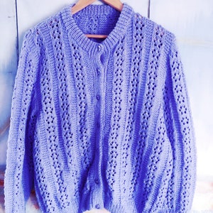 Pretty Vintage Lilac Periwinkle Wool 
