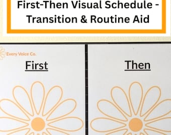 Horario visual "Primero-Después" / Tabla de rutinas para autismo y TDAH, herramienta de comunicación CAA / Ayuda para el hogar y el aula