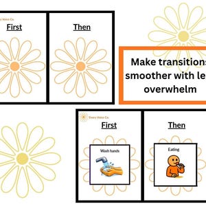 First-Then Visual Schedule – Autism, ADHD Routine Chart - AAC Communication tool image 4