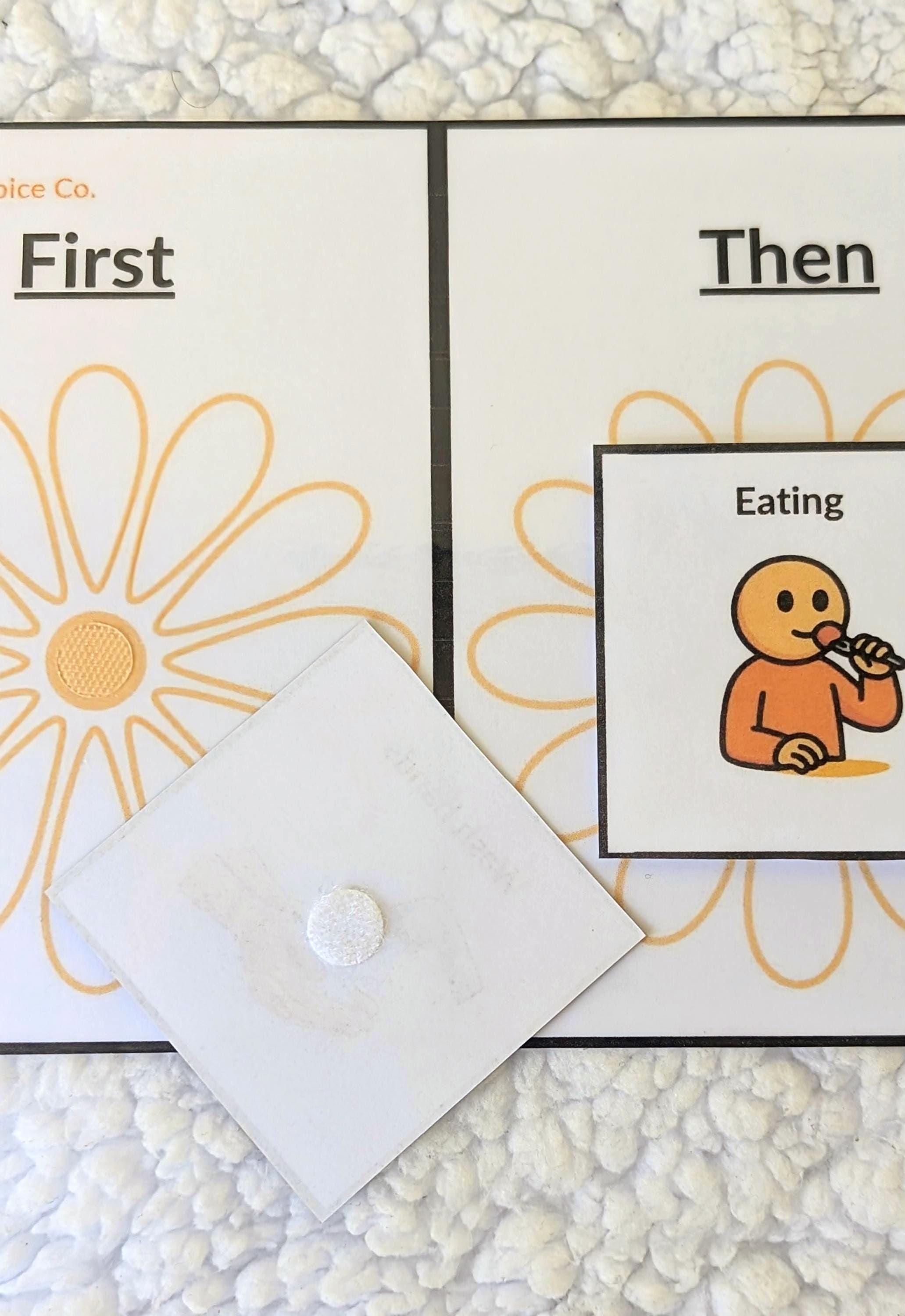 First-then Visual Schedule | Autism ADHD Routine Chart, AAC ...