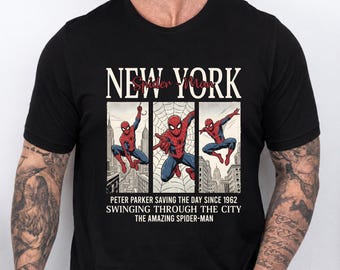 New York Spiderman T-shirt, Spiderman Shirt, Spider Shirt, Superhero Shirt, Amazing Spiderman Outfit
