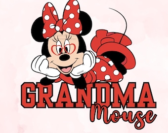 Minnie Grandma Mouse PNG,  Grandma Shirt Digital Design
