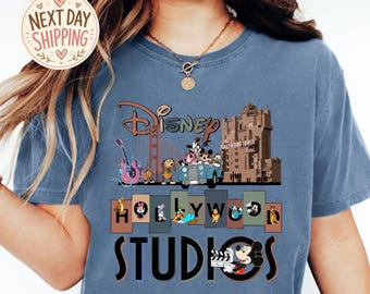 Comfort Colors Disney World Shirt, Hollywood Studios Family Tee, Retro WDW Vacation Shirt