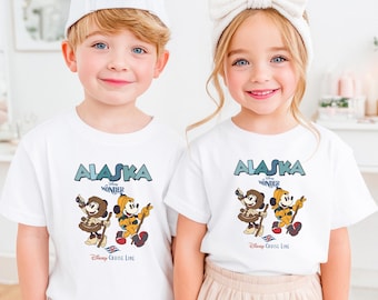 Alaska Cruise Line Mickey And Minnie Shirt,  Family Trip Crew Adventure T-shirt, Wonder Cruise Tee