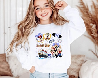 Mickey And Friends Disney Cruise Line Sweatshirt, Disney Cruise Group Hoodie, Disney Cruise, Family Matching Sweat, Disney Cruise Trip Sweat