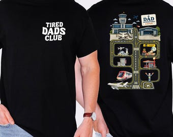 Tired Dads Club Airport Shirt, Dad International Airport Tee, Father's Day Gift