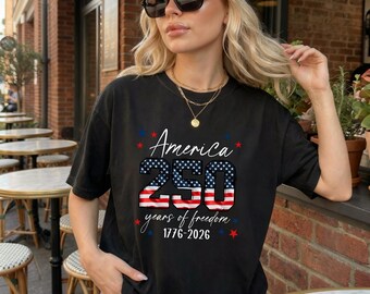 United States of America 250th Anniversary Shirt, Independence Day Shirts, 4th July 250th Year Shirts, Patriotic T-Shirt, 4th July Tee
