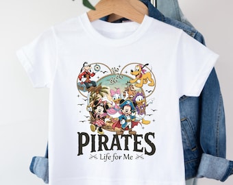 Yo Ho Yo Ho A Pirate's Life for Me Shirt, Disney Pirate Cruise Shirt , Mickey and Minnie Disney Cruise T-Shirt,  Mickey & Friends Pirates