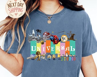 Comfort Colors Universal Studios Shirt, Theme Park Family Tshirt