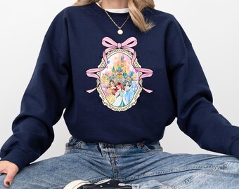 Disney Princess Hoodie, Watercolor Magic Coquette Princess Sweatshirt, Disney Girl Trip Sweat, Magic Kingdom Sweatshirt, Princess Sweatshirt