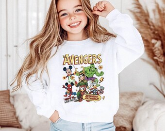 Mickey and Friends Avengers Sweatshirt, Comic Superhero Hoodie