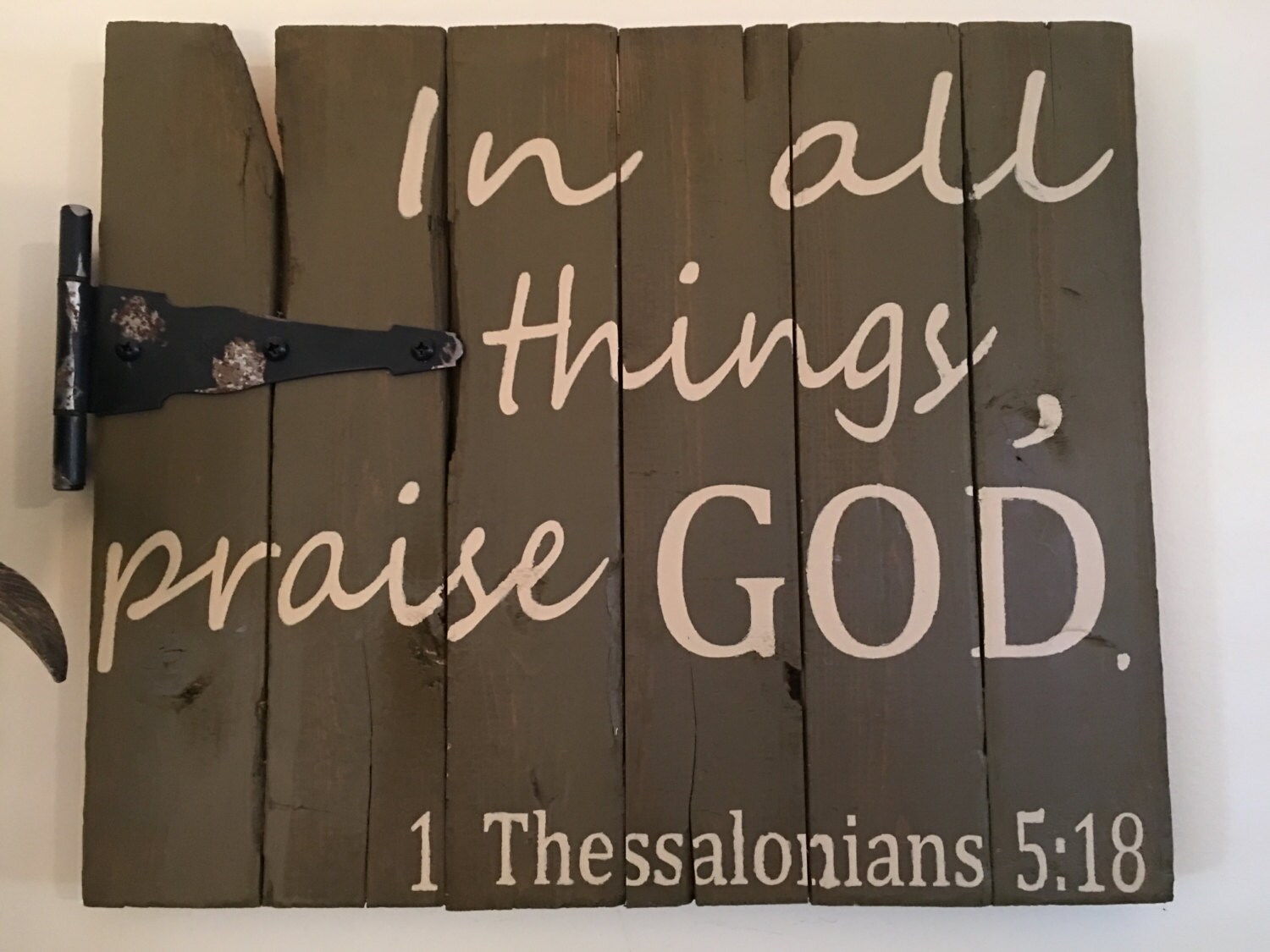 Handmade Bible Verse Wood Sign Etsy